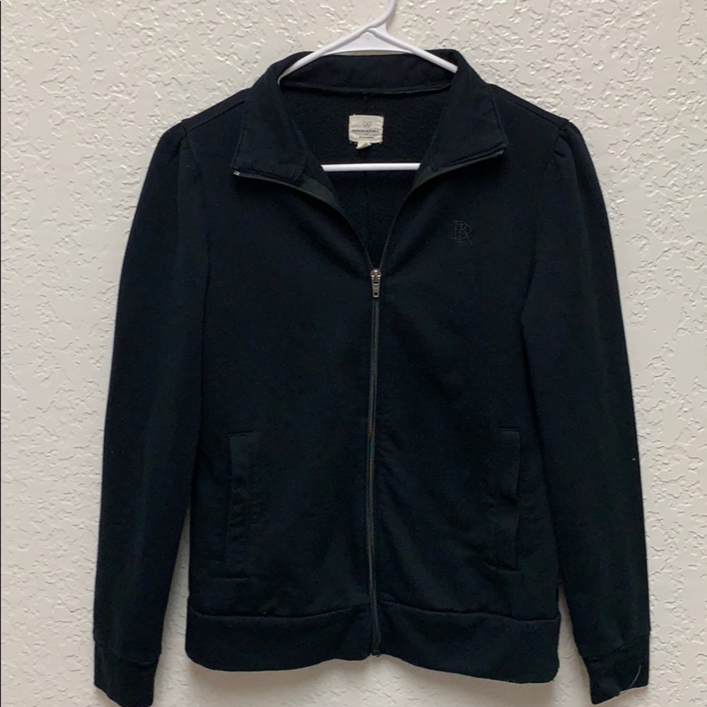 Banana Republic black zip sweater size S